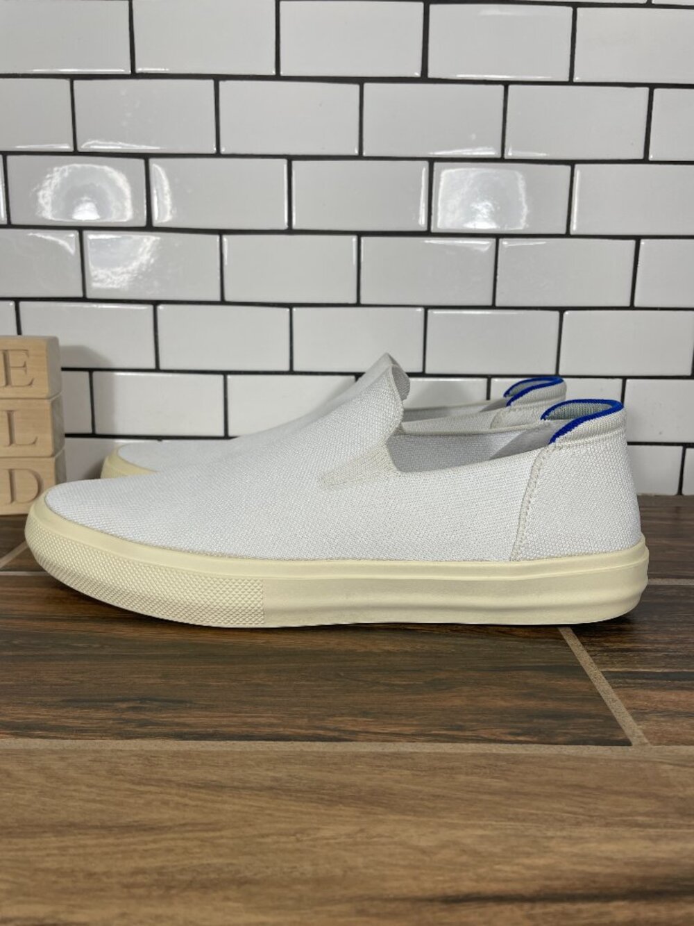 Rothys The City Shoes Mens Size 13 White Casual Comfort Slip On Sneakers